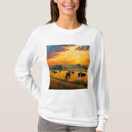Kvinnors Basic Långärmad T-Shirt
