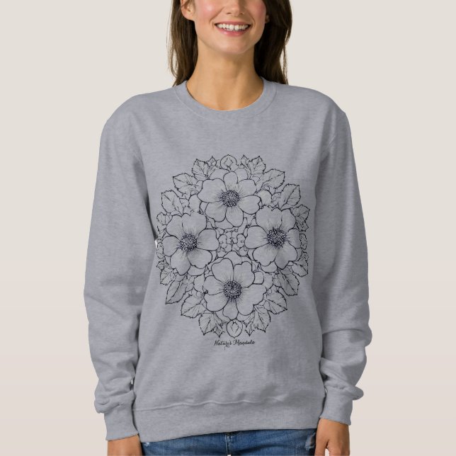 Kvinnors Basic Sweatshirt  T Shirt (Framsida)