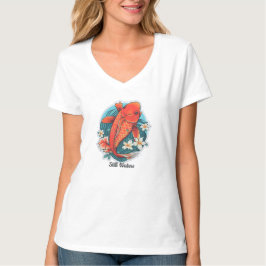 Kvinnors Basic V-ringad T-shirt