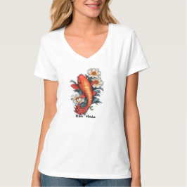 Kvinnors Basic V-ringad T-Shirt