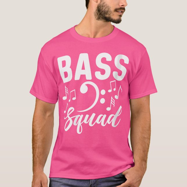Kvinnors Bass Squad Choir Singing Theater Music Op T Shirt (Framsida)