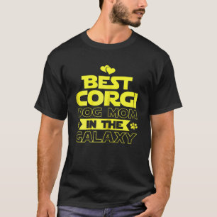 Kvinnors bästa Corgi Mamma i Galaxy T Shirt