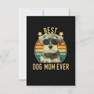 Kvinnors bästa Hund Mamma någonsin Miniature Schna OSA Kort
