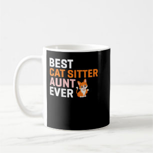 Kvinnors bästa Kat Sitter Moster någonsin Kaffemugg