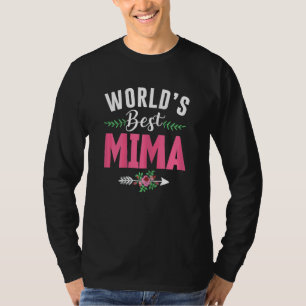 Kvinnors bästa Mima Mors dag Grandma Flo T Shirt