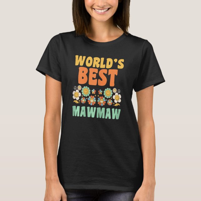 Kvinnors bästa mormor mormor t shirt (Framsida)