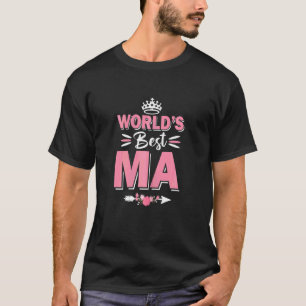 Kvinnors bästa Morsa Lycklig Mors dag 2022 T Shirt