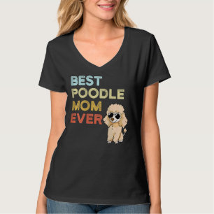 Kvinnors bästa Pudel Mamma någonsin världen över S T Shirt