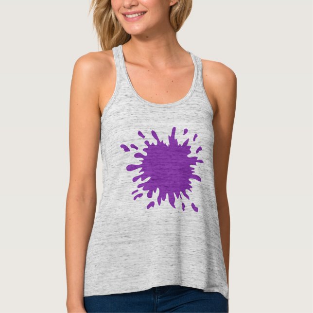 Kvinnors Bella+Canvas Flowy Racerback Tank Top Linne Med Racerback (Framsida)