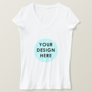 Kvinnors Bella+Canvas Jersey V-Nacke T-Shirt