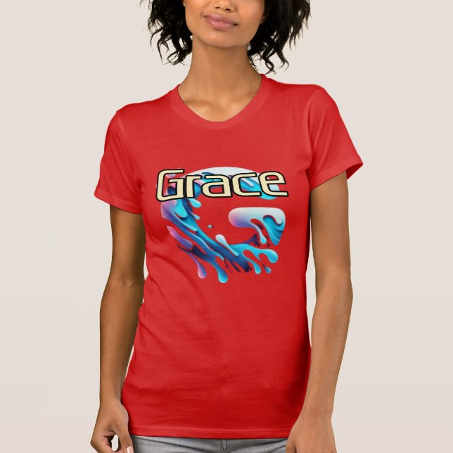 Kvinnors Bella+Canvas slank passform T-Shirt (Framsida)