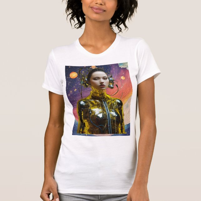 Kvinnors Bella+Canvas Slim Fit T-Shirt (Framsida)