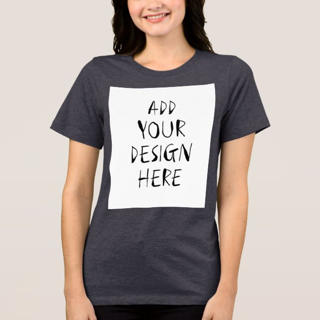 Kvinnors Bella+Canvas Tri-blend T-Shirt (Framsida)