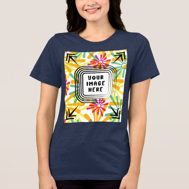 Kvinnors Bella+Canvas Tri-blend T-Shirt (Framsida)