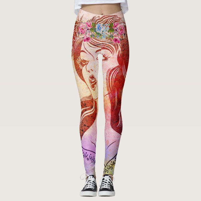 Kvinnors bensin leggings (Framsida)