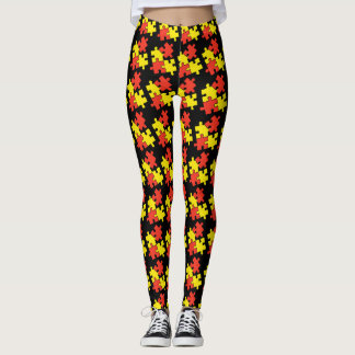 Kvinnors bensin - Pussel Leggings