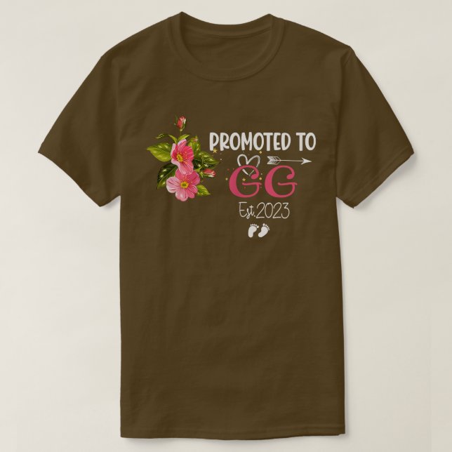 Kvinnors Blommigt i GG Est 2023 T Shirt (Design framsida)