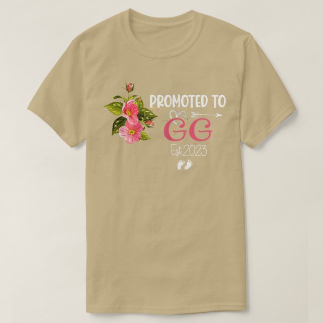 Kvinnors Blommigt i GG Est 2023 T Shirt (Design framsida)