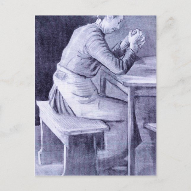 Kvinnors bön av Vincent van Gogh Vykort (Framsida)