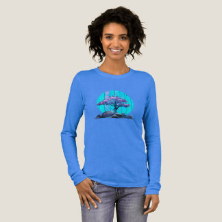 Kvinnors Bonsaii Träd Långärmad T-shirt