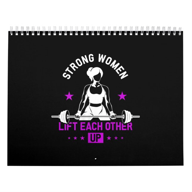 Kvinnors boodybuilding Gym-träning och lönnutbildn Kalender (Omslag)