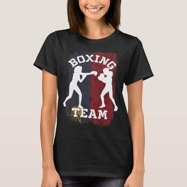Kvinnors boxing Liechtenstein Sportkamp T Shirt (Framsida)