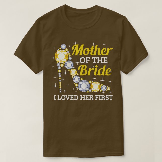 Kvinnors bröllop Bröllopsfest Mor till bruden  T Shirt (Design framsida)