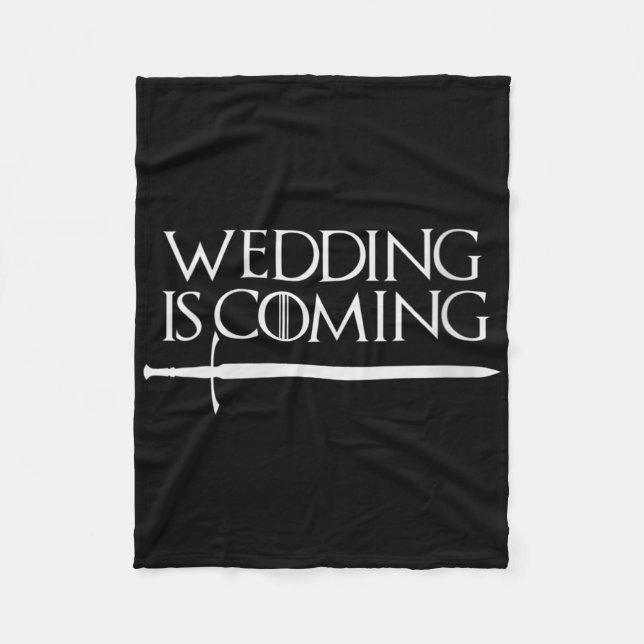 Kvinnors bröllop kommer rolig höna & sällskap för  fleecefilt (Framsidan)