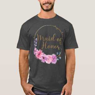 Kvinnors Brud att bli Svärmors natt  Blå blomma T Shirt