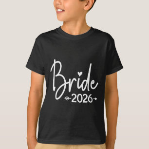 Kvinnors brud est 2026 gift bröllop brud- t shirt