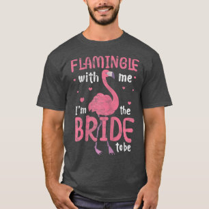 Kvinnors Brud Flamingo Bröllop Henparty Vi T Shirt