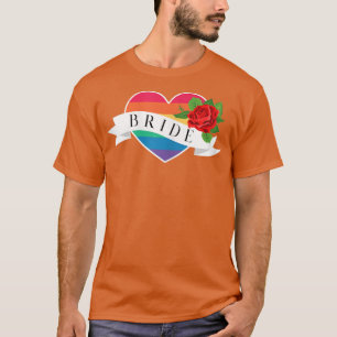 Kvinnors brud HBTQ Lesbiska Homosexuellt Äktenskap T Shirt