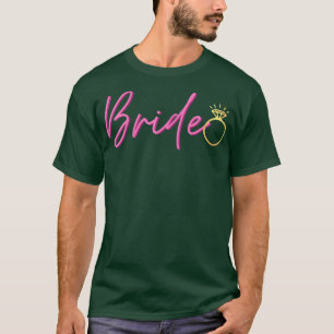 Kvinnors brud möhippa t shirt