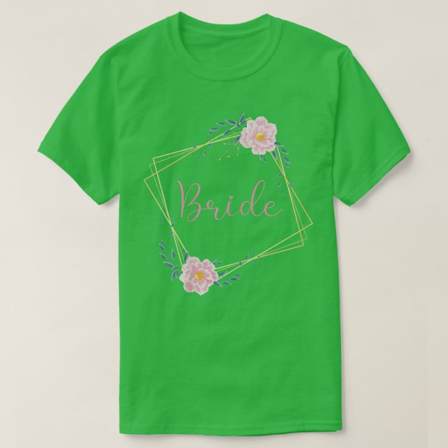 Kvinnors Brud Sällskap Ros Blå Brud  T Shirt (Design framsida)