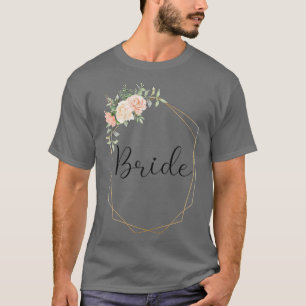 Kvinnors brud svensexa party rosor pastell brud t shirt
