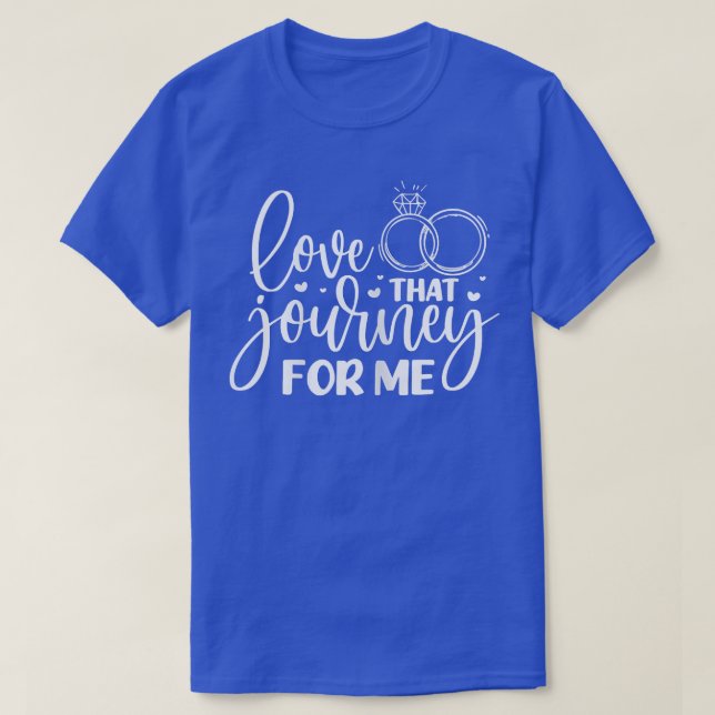 Kvinnors Brud Vigselring Bröllop Möhippa Del T Shirt (Design framsida)