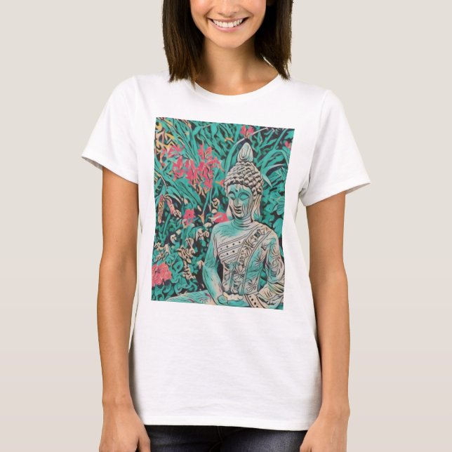 Kvinnors Buddha T-Shirt (Framsida)