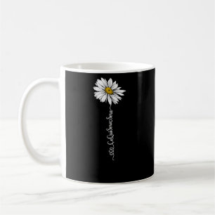 Kvinnors Ce Qui Sera Sera Daisy Ord Stem Flower Kaffemugg