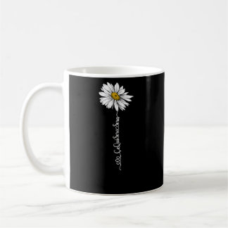 Kvinnors Ce Qui Sera Sera Daisy Ord Stem Flower Kaffemugg