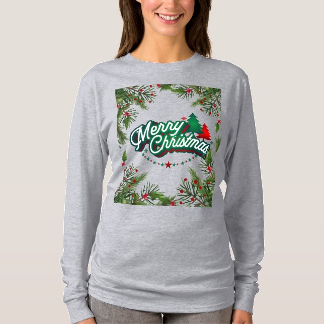 Kvinnors christmas t shirt (Framsida)
