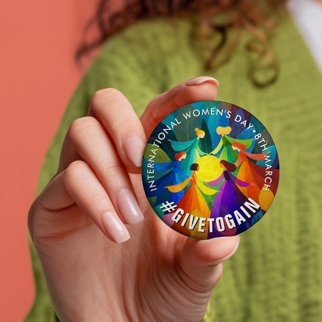 Kvinnors cirkel | Internationella kvinnodagen | IW Knapp (Circle of Women International Women's Day IWD Button)
