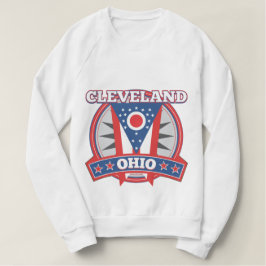Kvinnors Cleveland Ohio Raglan Sweatshirt Tröja