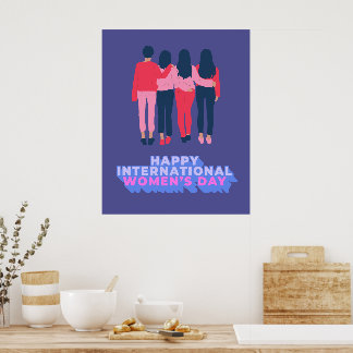 Kvinnors dag i internationell poster