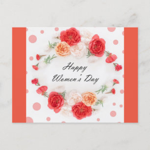 Kvinnors dag i internationell vykort