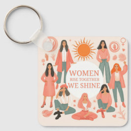 Kvinnors dag i lycklig internationell nyckelring