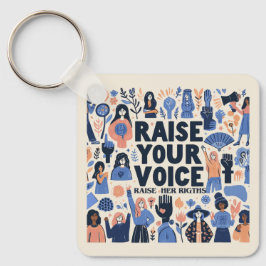 Kvinnors dag i lycklig internationell nyckelring