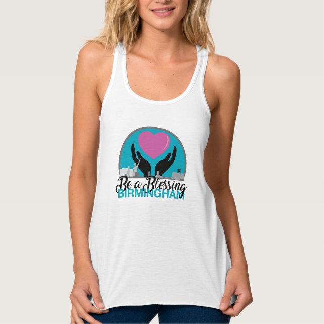 Kvinnors deltagande Tanktop Linne Med Racerback (Framsida)