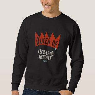 Kvinnors drottning av Cleveland Heights Ohio OH f Lång Ärmad Tröja