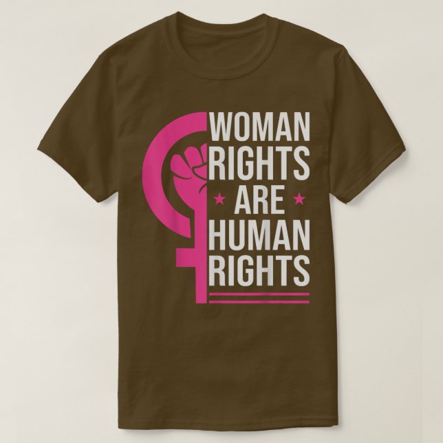 Kvinnors egenmakt Kvinnors Höger Jämställdhet Femi T Shirt (Design framsida)