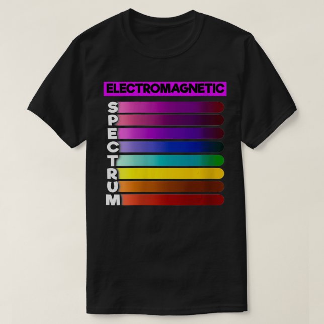 Kvinnors elektromagnetiska spektrumfysik VNeck T Shirt (Design framsida)